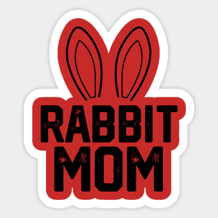 rabbit mom Sticker